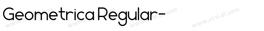 Geometrica Regular字体转换 Geometrica Regular字体转换